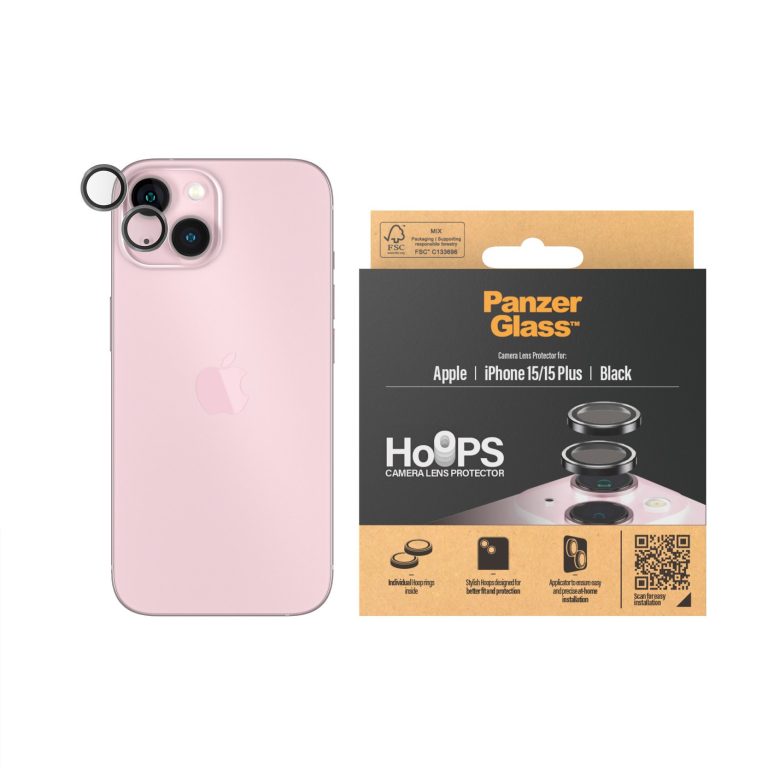 PanzerGlass – Hoops Camera Lens Protector iPhone 15 – 15 Plus