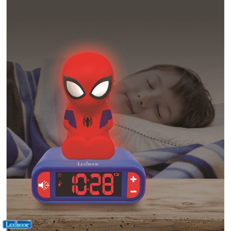 Lexibook – Spider-Man – Alarm Clock with Night Light 3D (RL800SP)