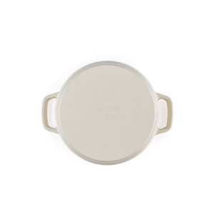 Salter BW13771C Chester 3.4L Cast Iron Casserole Pot 24 cm, Cream