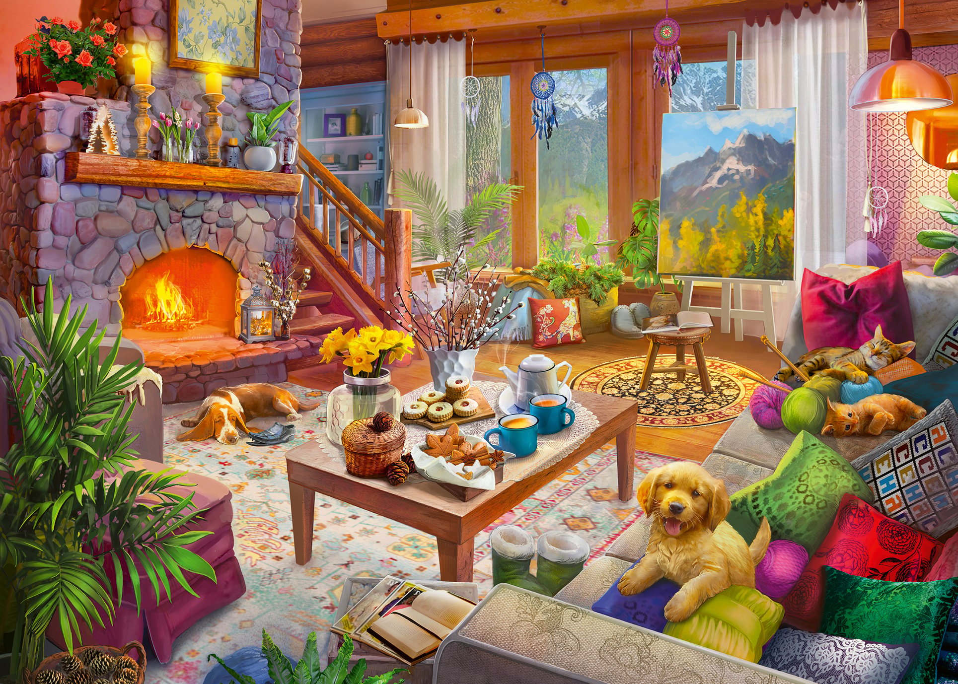 Ravensburger - Puzzle Cozy Cabin 1000p (12000293)