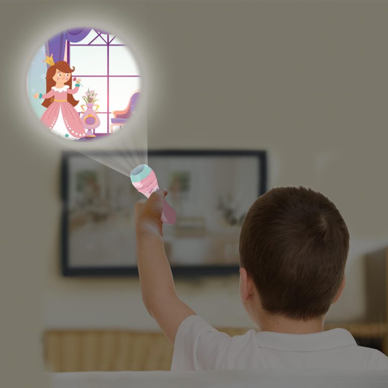 Lexibook – Unicorn Stories Projector and Torch Light – (LTC050UNI)