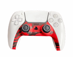 Piranha PS5 Controller Skins - Camo Red