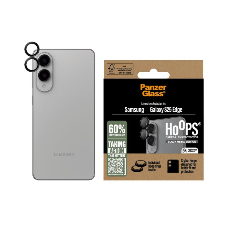 PanzerGlass – Hoops Black Camera Lens Protector Samsung S25 Edge