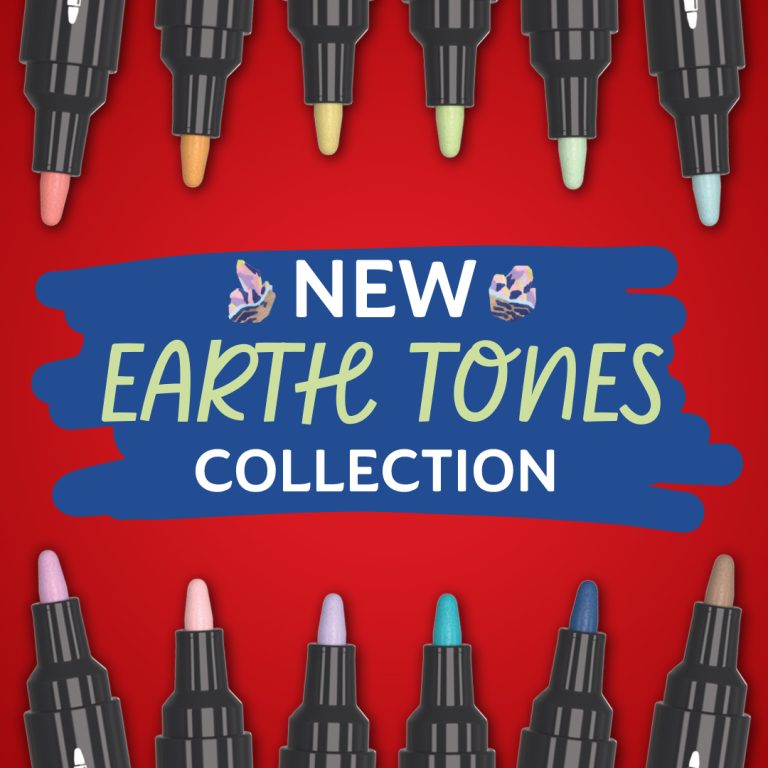 Sharpie – Creative Marker Acrylic Paint Pens – Earth Tones – Bullet Tip – Assorted Colours – 12 Count – SKU 2213421