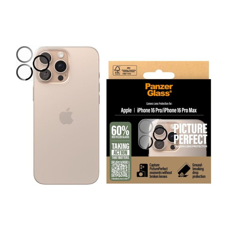 PanzerGlass – Lens Protector – iPhone 16 Pro/iPhone 16 Pro Max – PicturePerfect