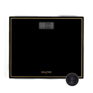 Salter 9207 BGHCFEU12  Compact Electronic Bathroom Scale, Black