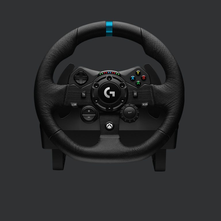 Logitech – G923 Racing Wheel and Pedals for Xbox X, S and PC