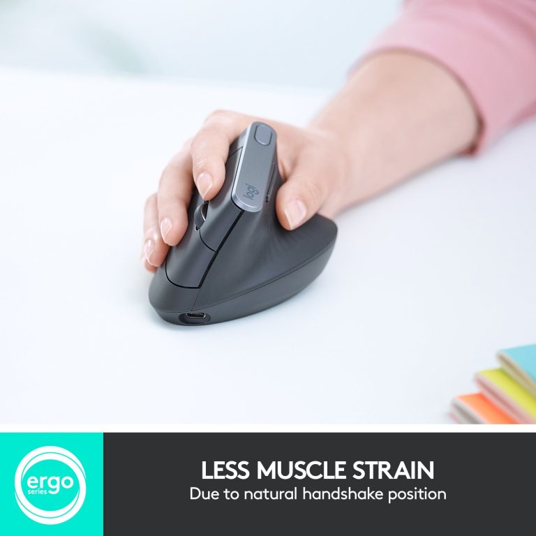 Logitech – MX Vertical Advanced Ergonomic Mouse Graphite