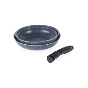 Russell Hobbs RH03297 Nightfall Stone 4-Piece Smart Clip Pan Set