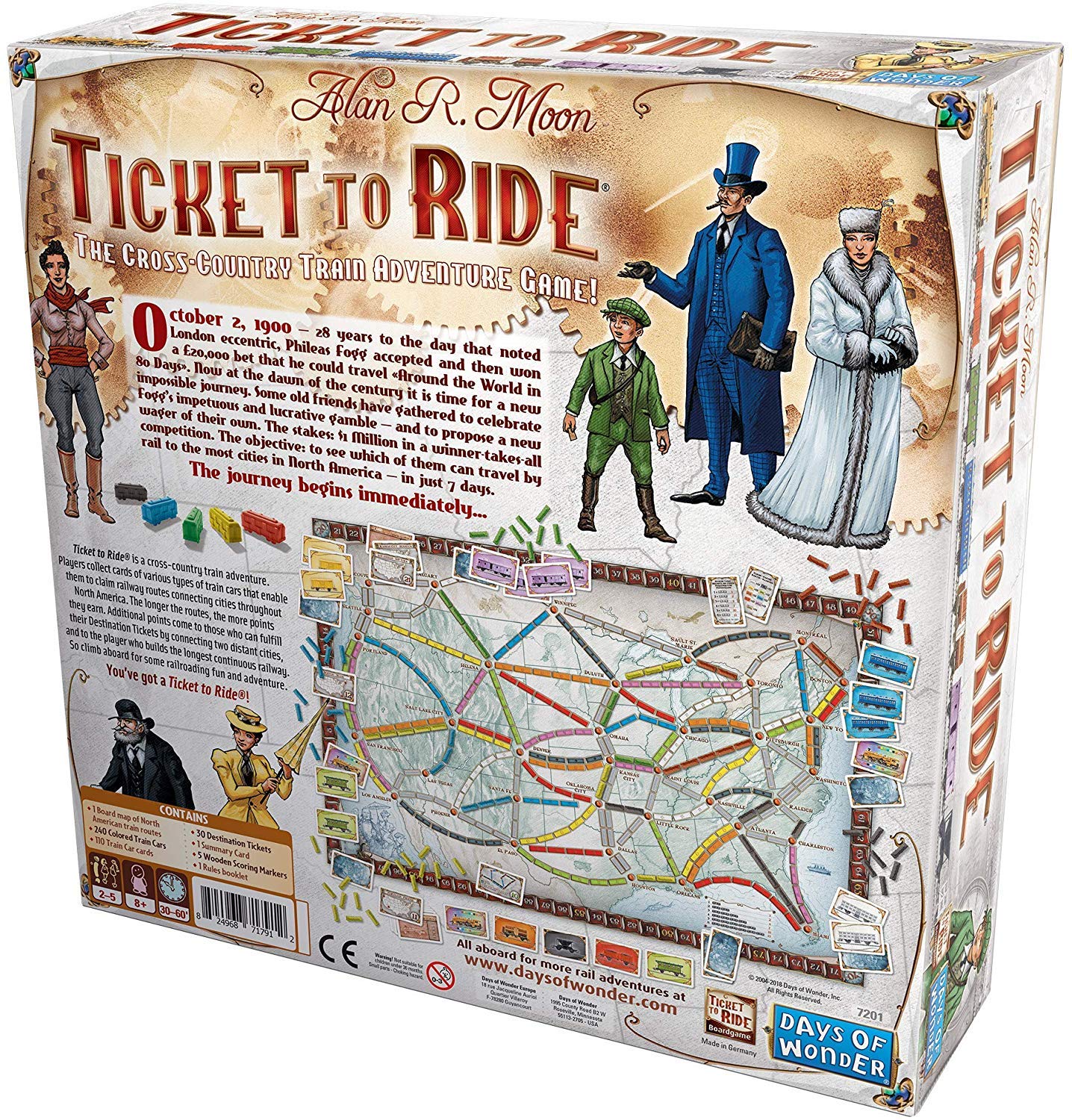 Ticket to Ride - USA (Nordic) (DOW7201S)