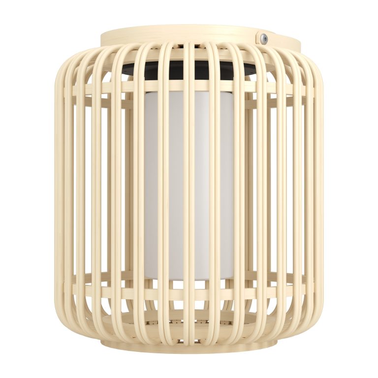 EGLO MARLIANO Solar Table Lamp – Stylish Brown/White Outdoor & Indoor Light