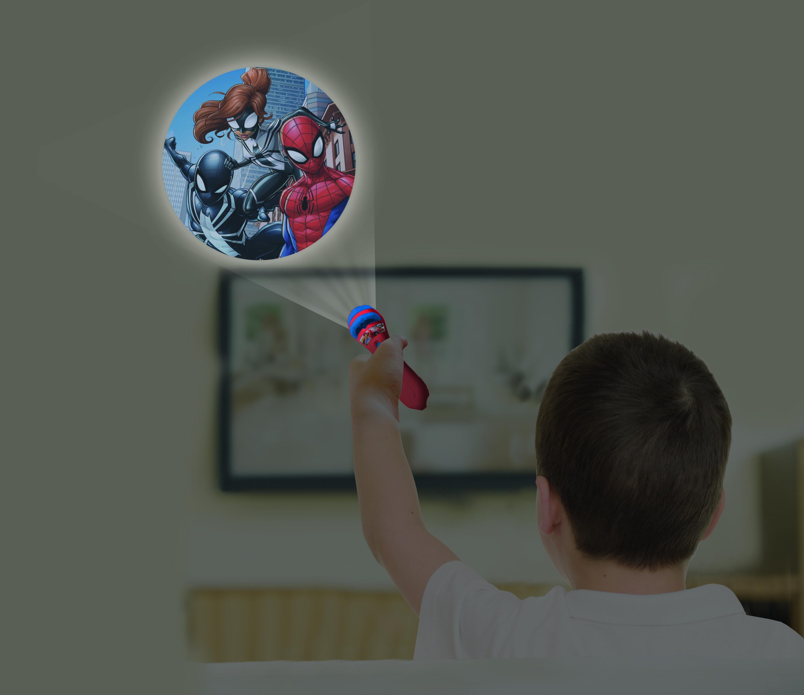 Lexibook - Spider-Man Stories Projector and Torch Light - (LTC050SP)
