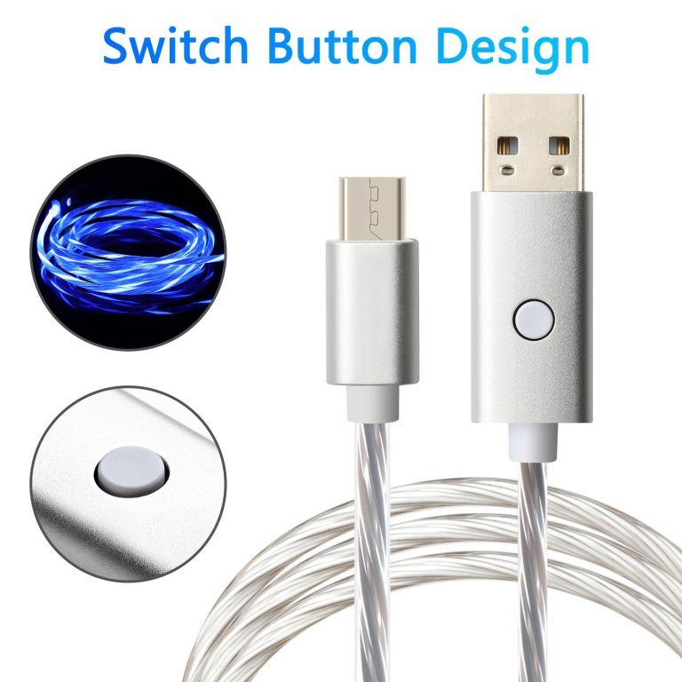 Oniverse Micro Usb Charge Cable With Led, 2 Meters – White