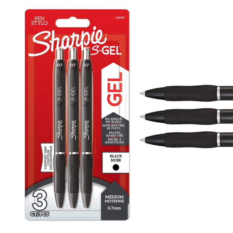 Sharpie – S-Gel Gel Pens – Black – 3 Count