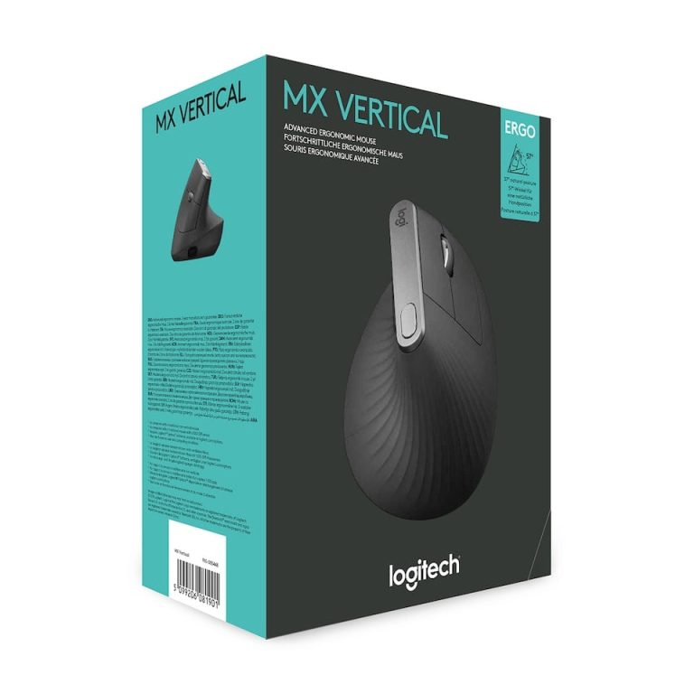 Logitech – MX Vertical Advanced Ergonomic Mouse Graphite