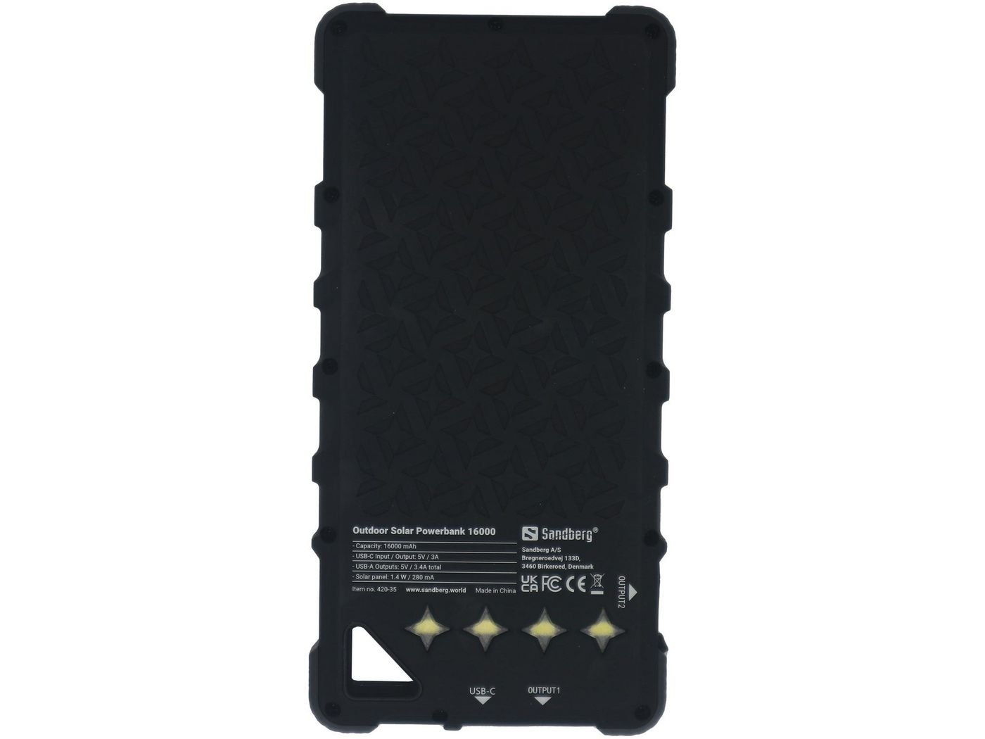 Sandberg - Outdoor Solar Powerbank 16000mAh