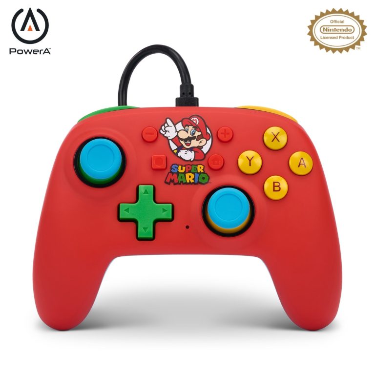 PowerA Nano Wired Switch Controller – Mario Medley /Nintendo Switch