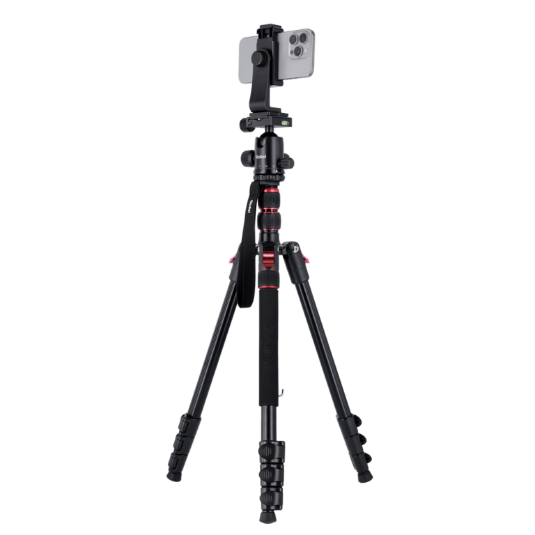 Rollei – Compact Traveler No. 2 Tripod – Aluminium – 43.5 cm Pack Size, 44 cm Min Height, 180 cm Max Height