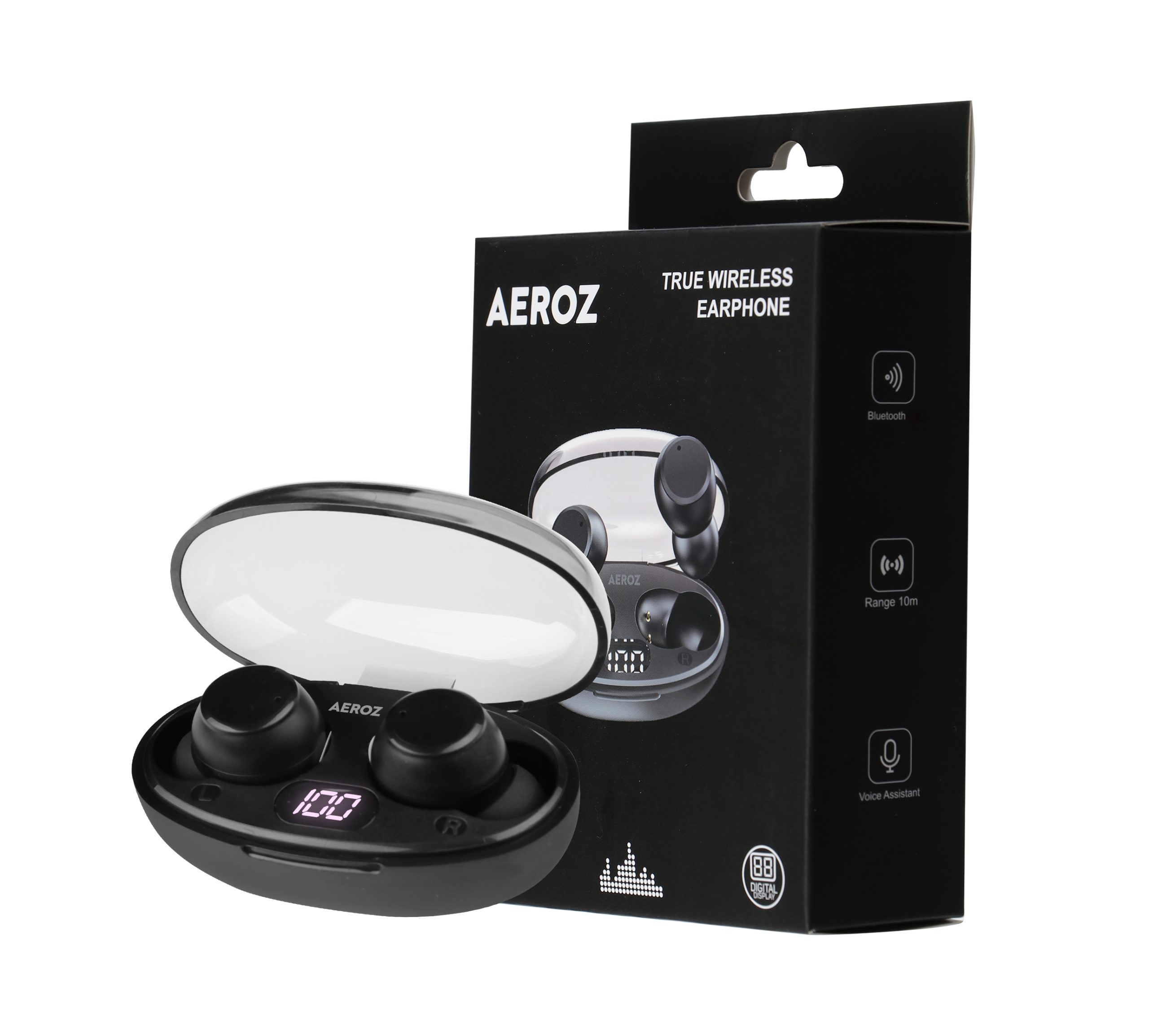 AEROZ - TWS-1010 BLACK - True Wireless Earbuds