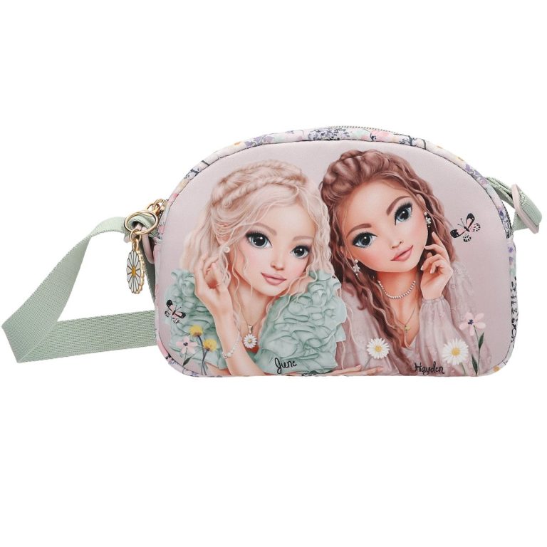 Topmodel – TOPModel Shoulder Bag SUMMER FEELING – Soft pink and sage green – Small (413312)