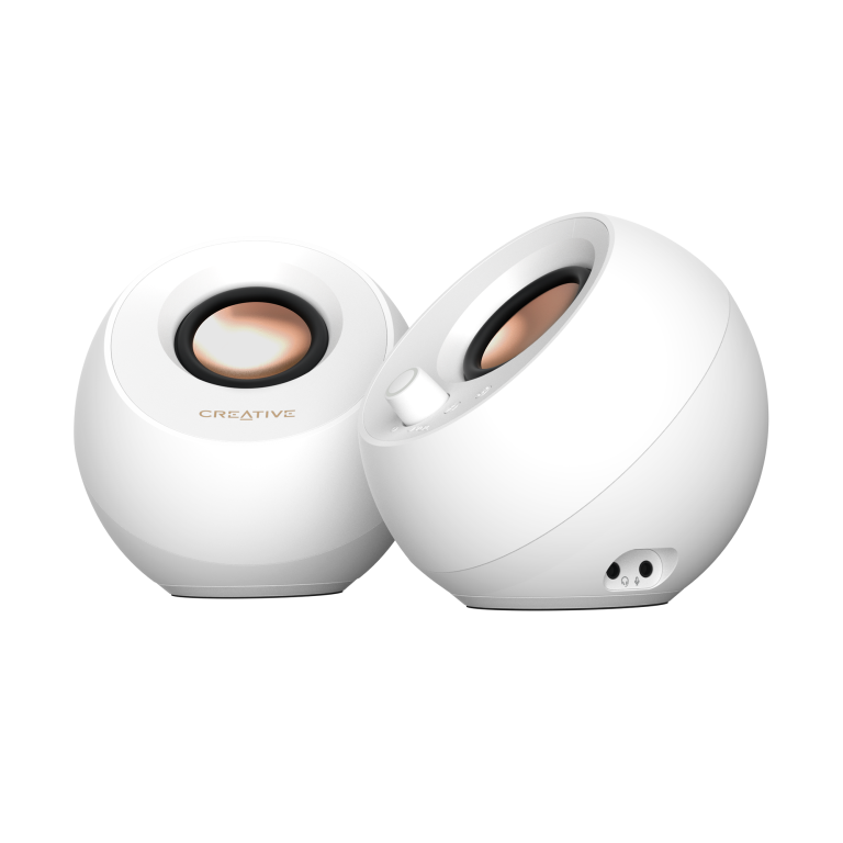 Creative – Pebble Pro Stereo Speakers, White