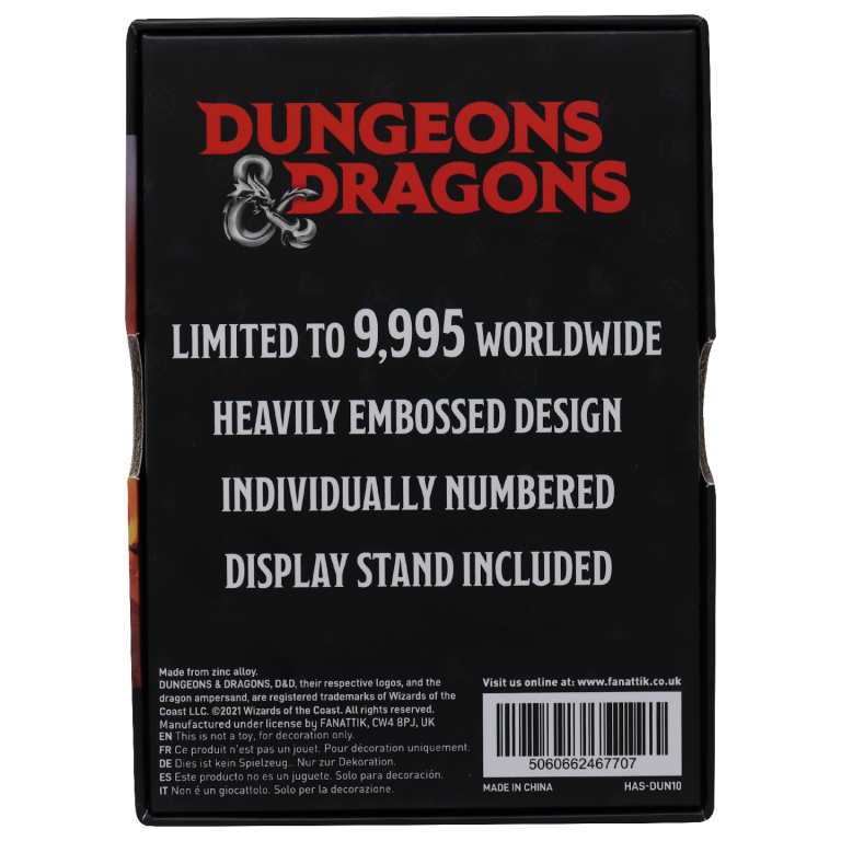 Dungeons & Dragons Limited Edition Players Handbook Ingot