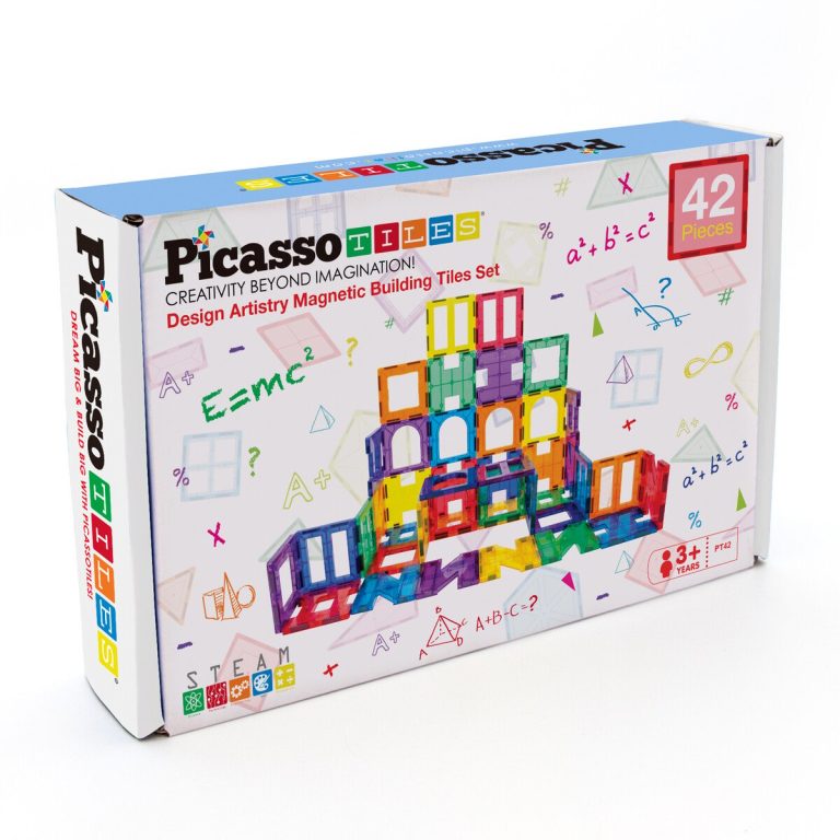 Picasso Tiles – Artistry Magnetic Tiles set (42 pcs) (PT42)