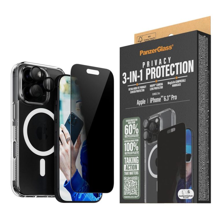 PanzerGlass – iPhone 16 Pro 3-in-1 Privacy Bundle