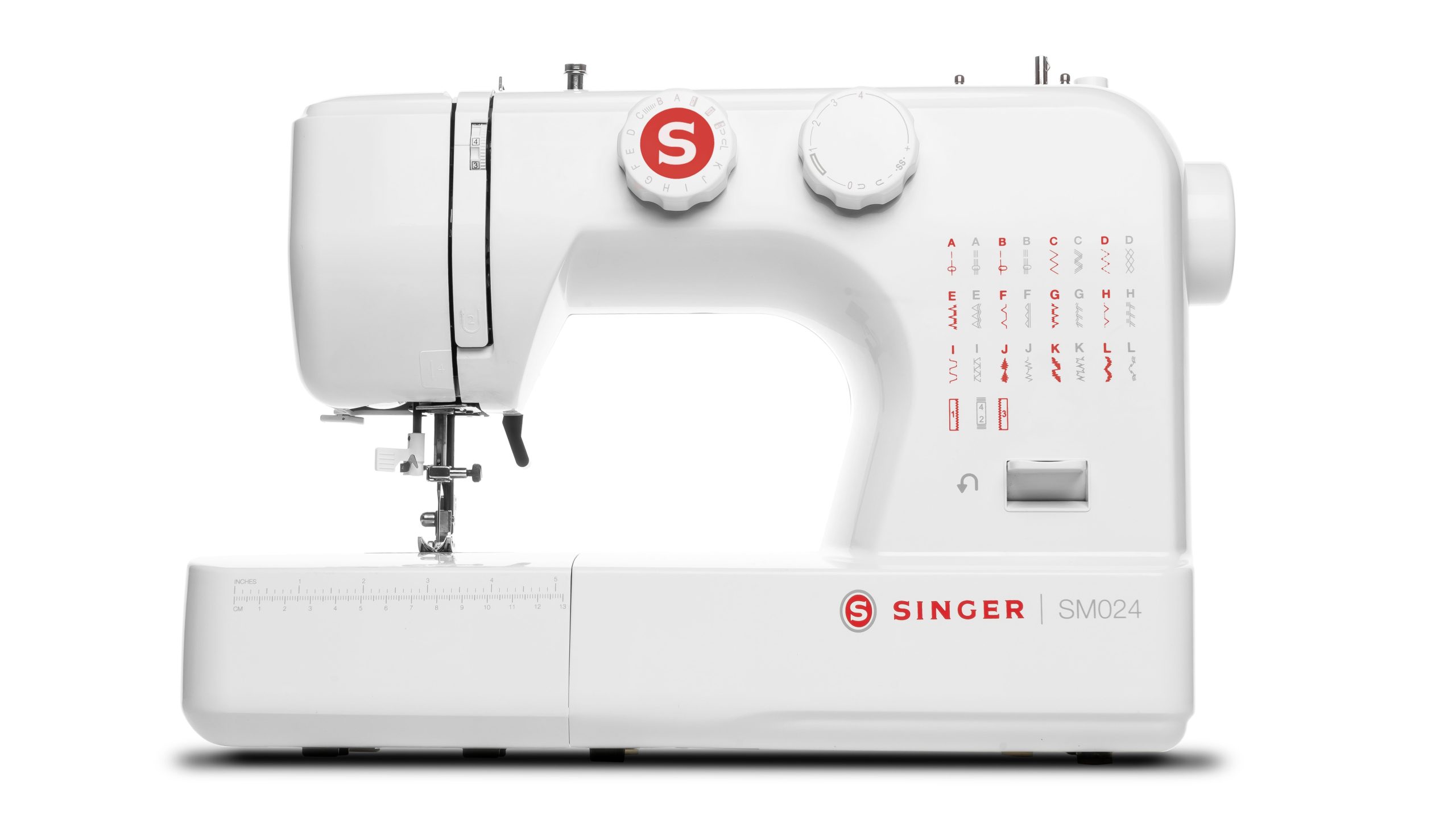 ​Singer SM024 Sewing Maching White & Red
