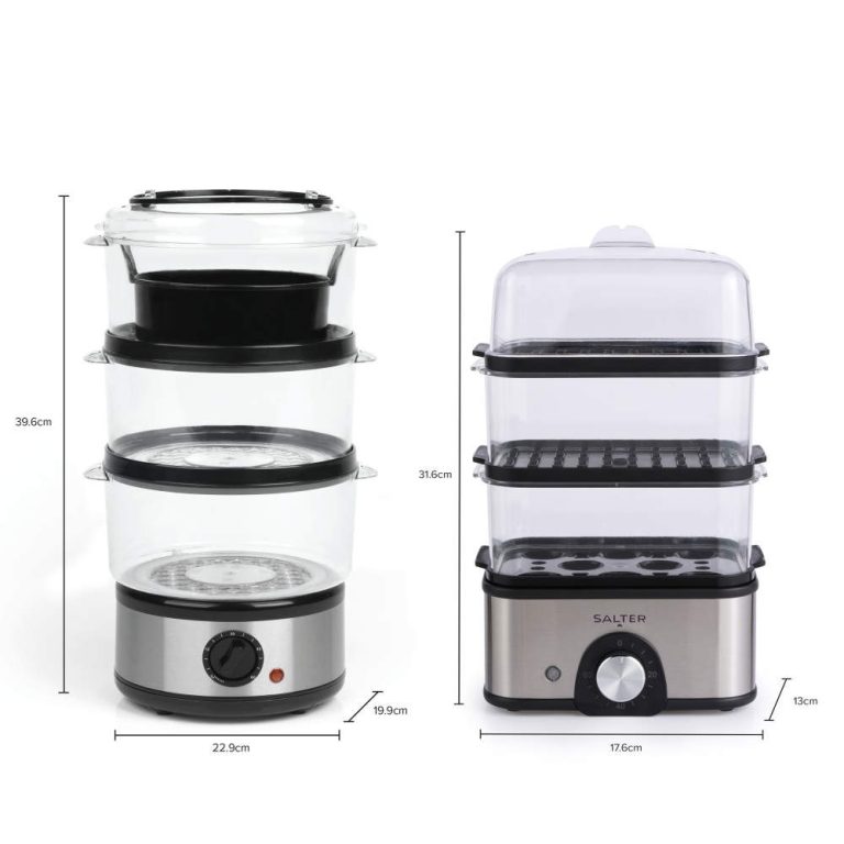 Salter EK5885VDE Compact 3-Tier Steamer