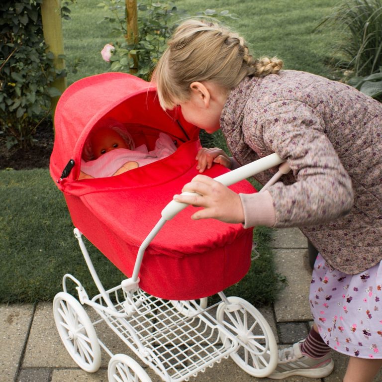Trille – Doll Pram, Classic in Red (20-44KLAS-R)