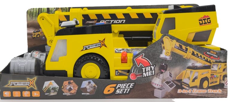 Power X – Electronic 3-in-1 Crane Truck with lights and sounds – (20410)