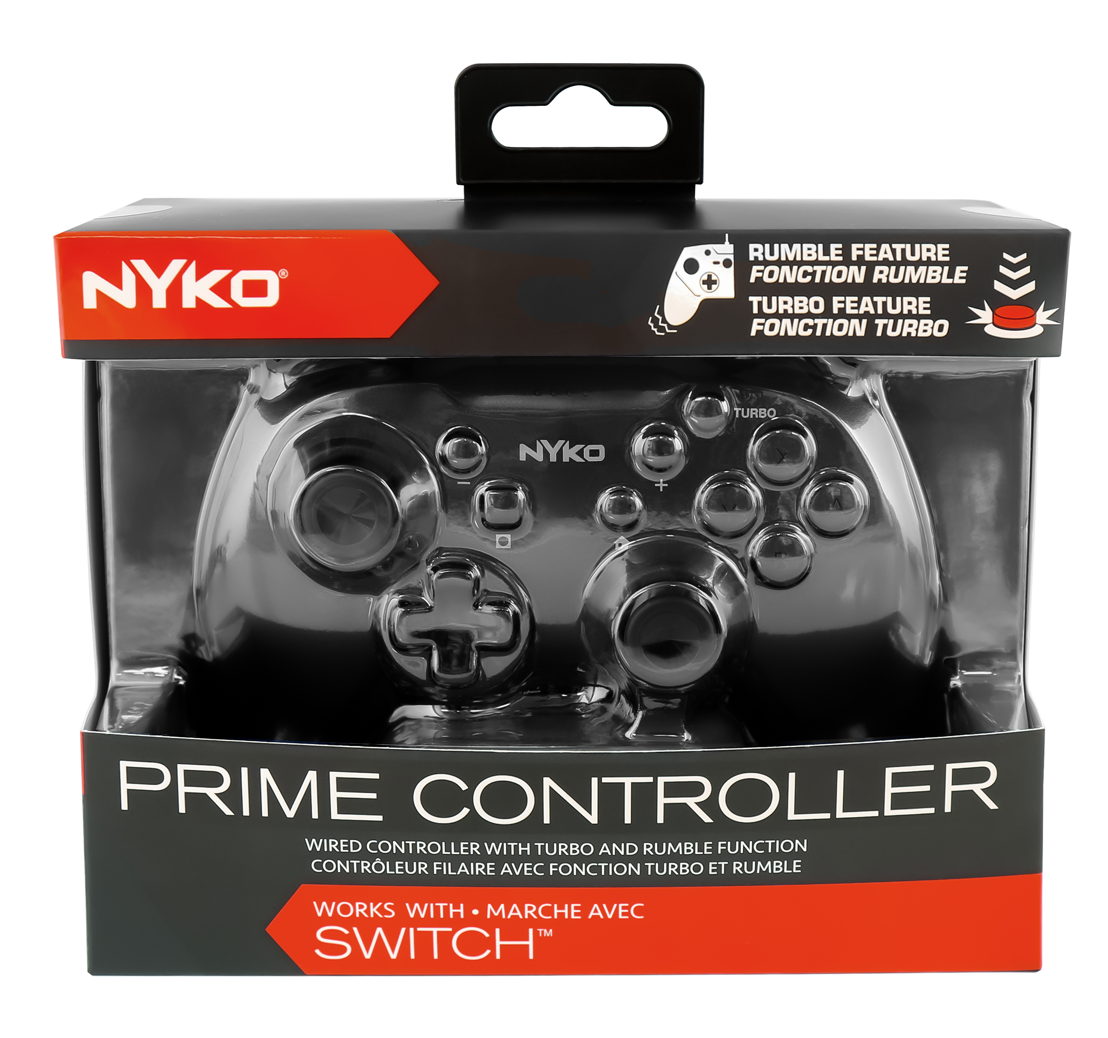 Nyko Prime Wired Controller - Black For Switch