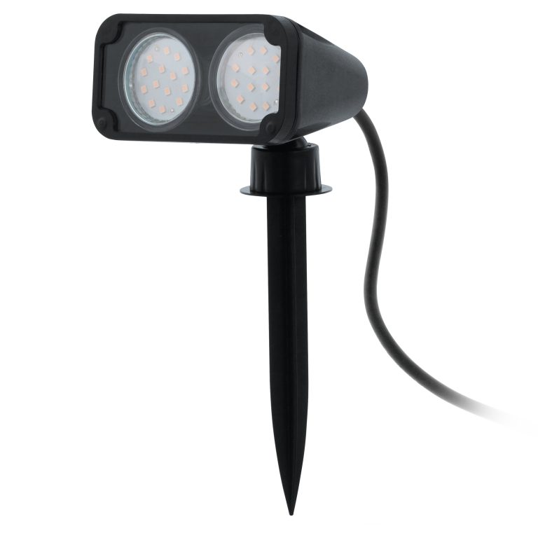 EGLO NEMA 1 Outdoor Garden Spotlight with Ground Spike – Black