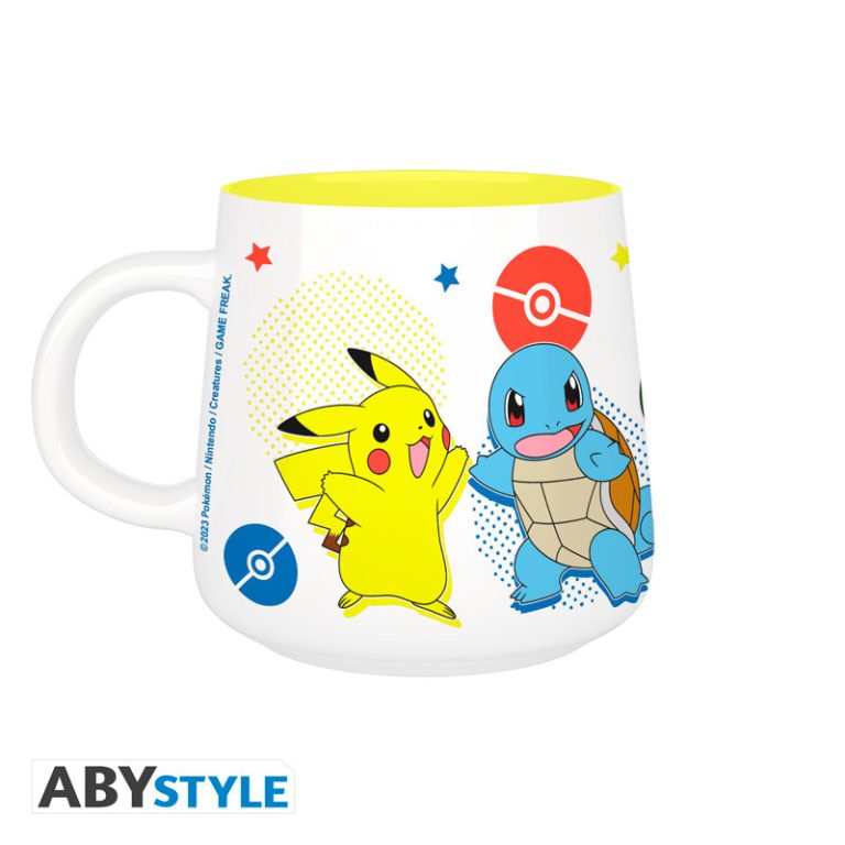 POKEMON – Breakfast Set Mug + Bowl – Pikachu & Kanto Starters