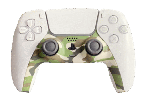 Piranha PS5 Controller Skins - Camo Green