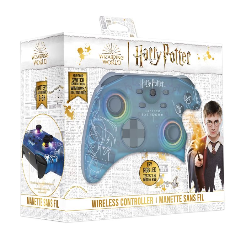 Trade Invaders Harry Potter Wireless Controller Green for Switch with 1M cable – Slytherin