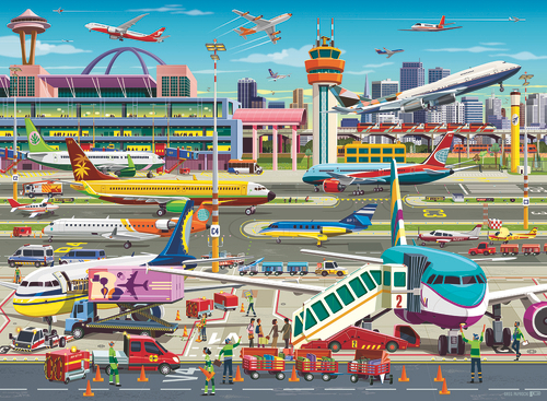 Ravensburger - Airport Central 150p - (12004134)