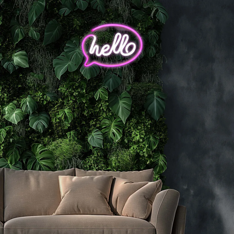Manta SNL08PKT Style Neon Lights HELLO Pink/White