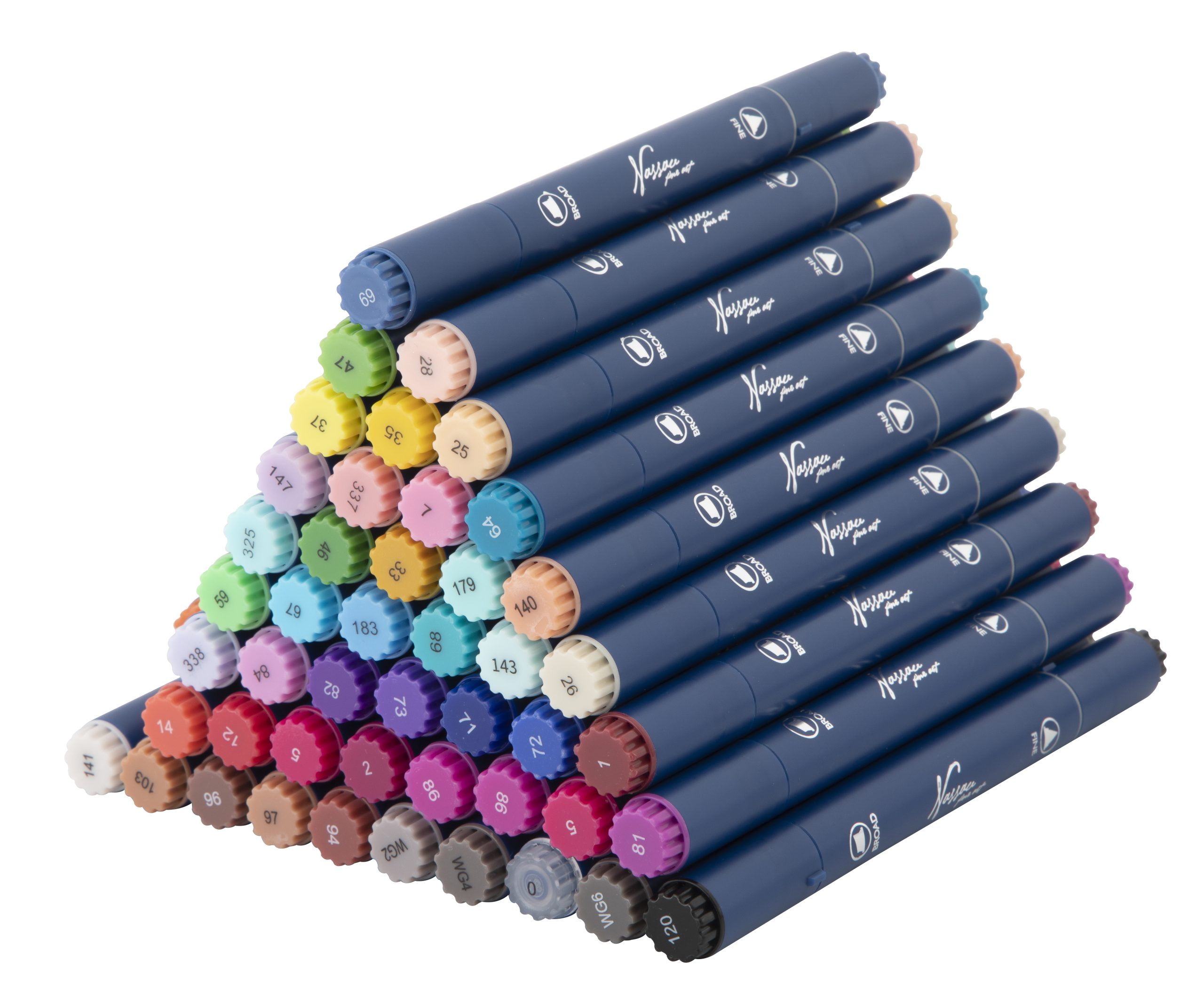Nassau - Round dual markers (48 pcs) (AR0105/23GE)