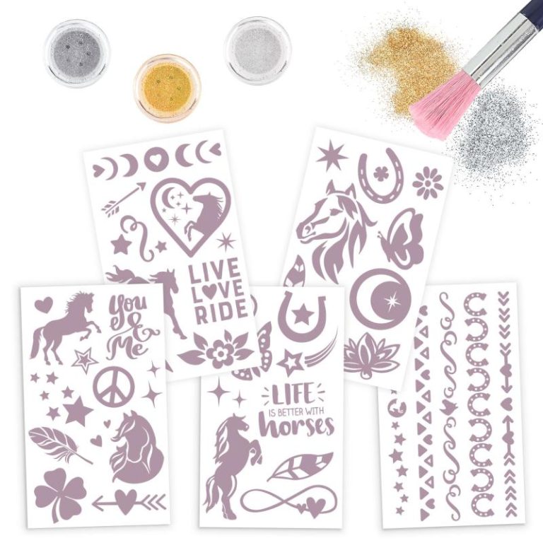Miss Melody – Glitter Tattoo Set  NIGHT HORSES ( 0412657 )