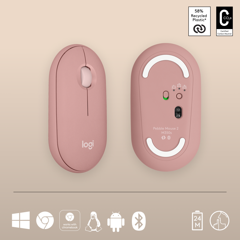 Logitech – Pebble Mouse 2 – M350s