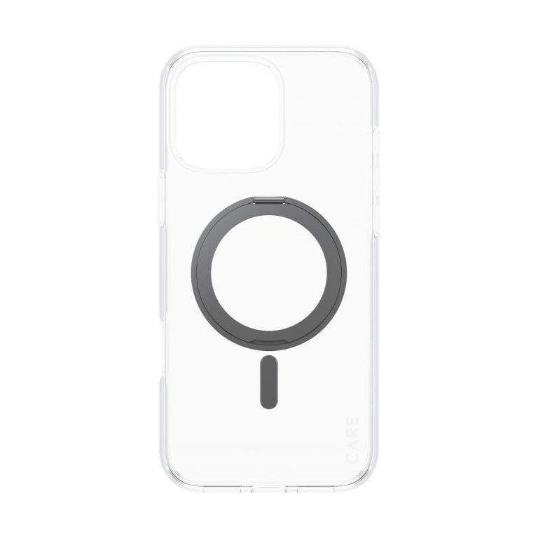 CARE by PanzerGlass – Case – Transparent w. Black MagSafe – iPhone 16 Pro Max