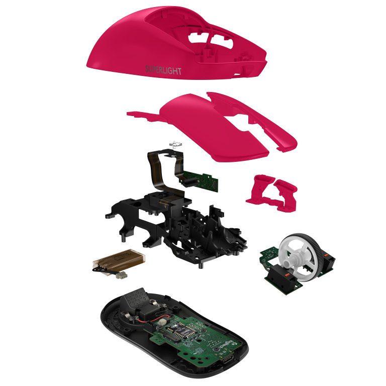 Logitech – G PRO X SUPERLIGHT 2 LIGHTSPEED Gaming Mouse, Magenta