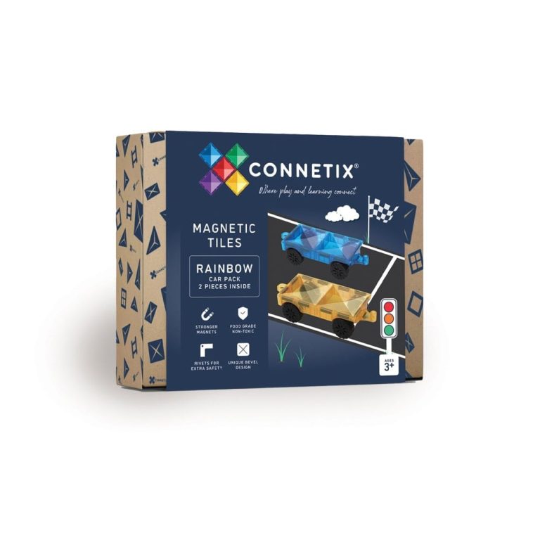 Connetix – Rainbow Car Pack 2 Pieces – (CT-R-00002-CA)
