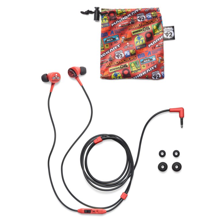 PowerA Wired Earbuds – Mario Kart Motors (Nintendo Switch)