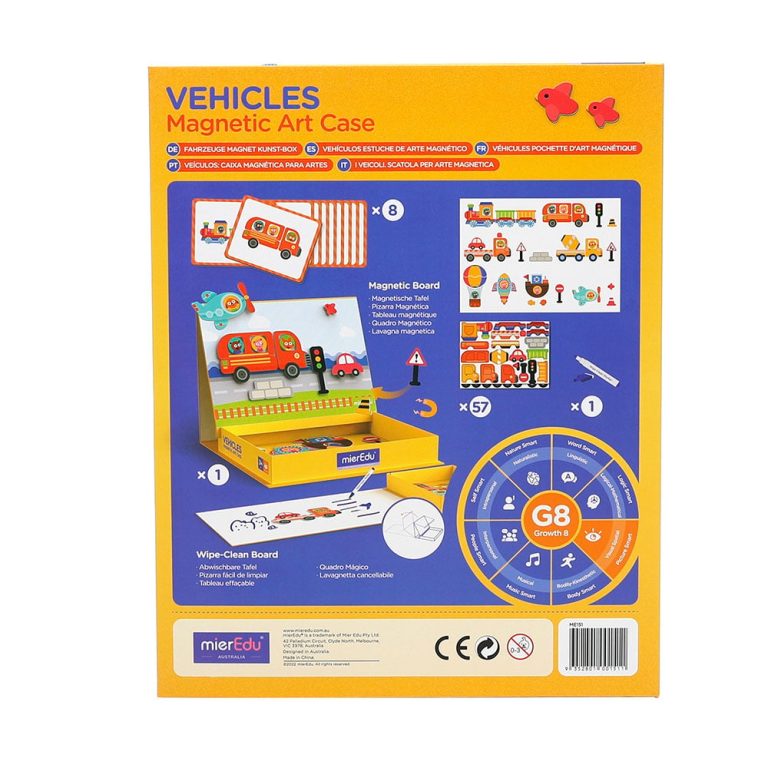mierEdu – Magnetic Art Case – Vehicles – (ME151)