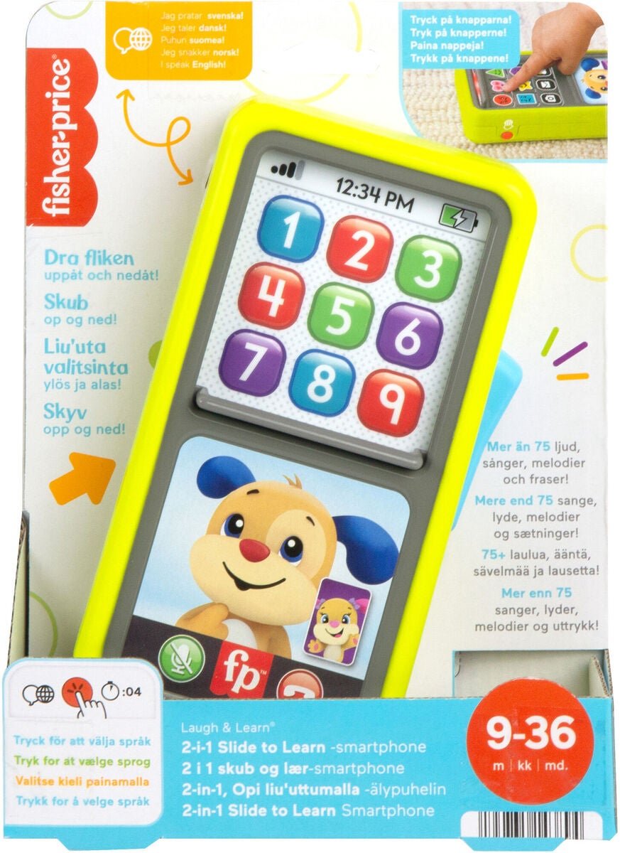 Fisher-Price Infant - Laugh & Learn - 2-in-1 Slide to Learn Smartphone (HNL41)