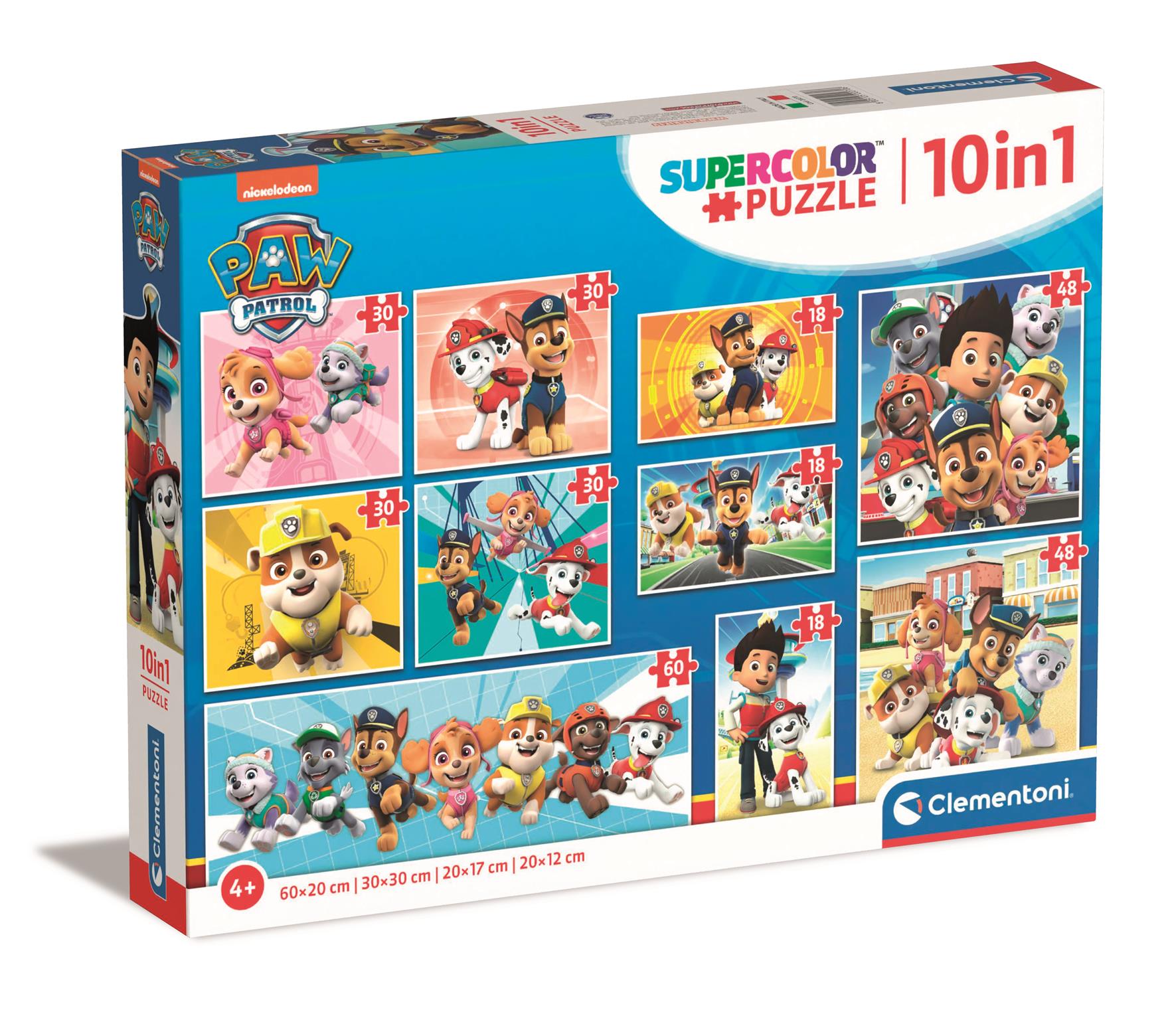 Clementoni - Puzzle 10-i-1 Paw Patrol, 18, 30, 48 and 60 pcs - (I-20270)