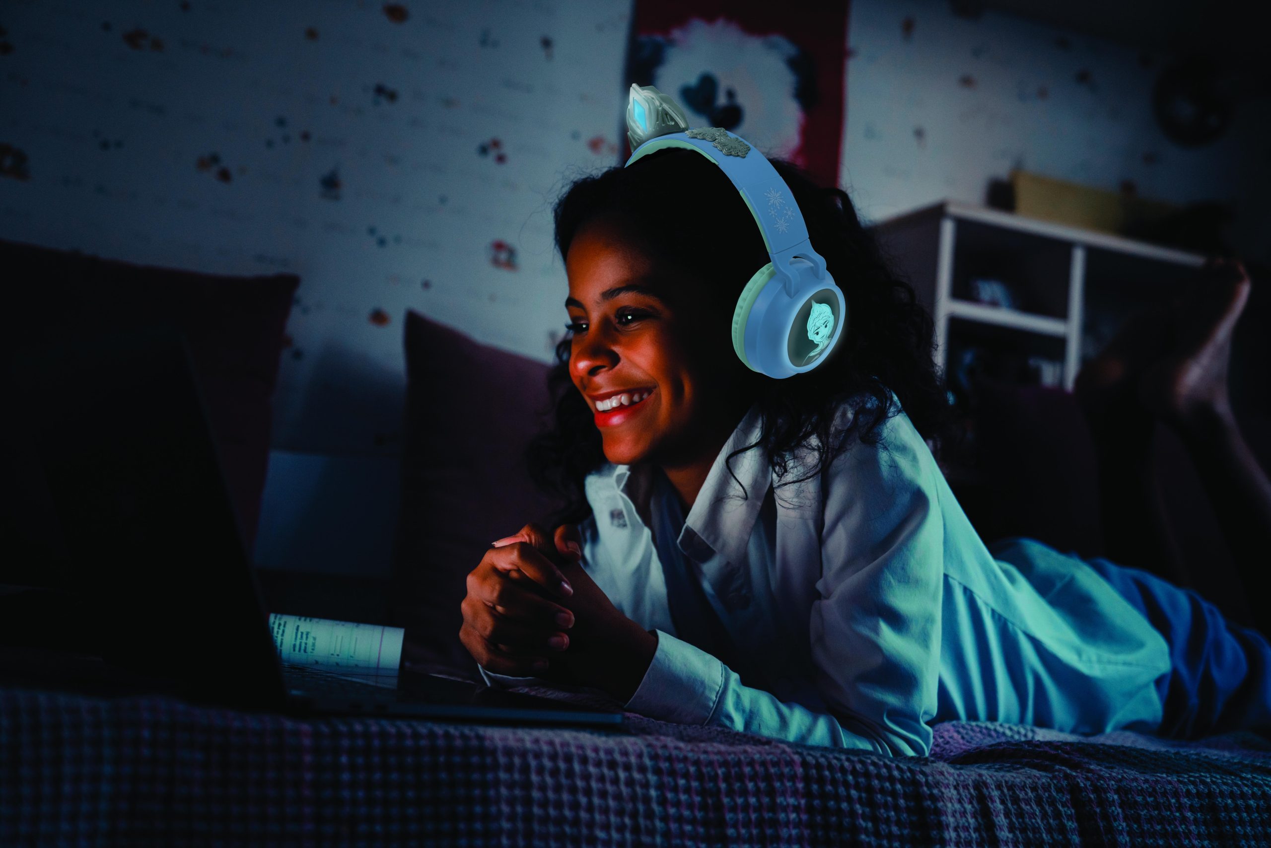 Lexibook - Frozen Rechargeable headphones with lights (HPBT015FZ)
